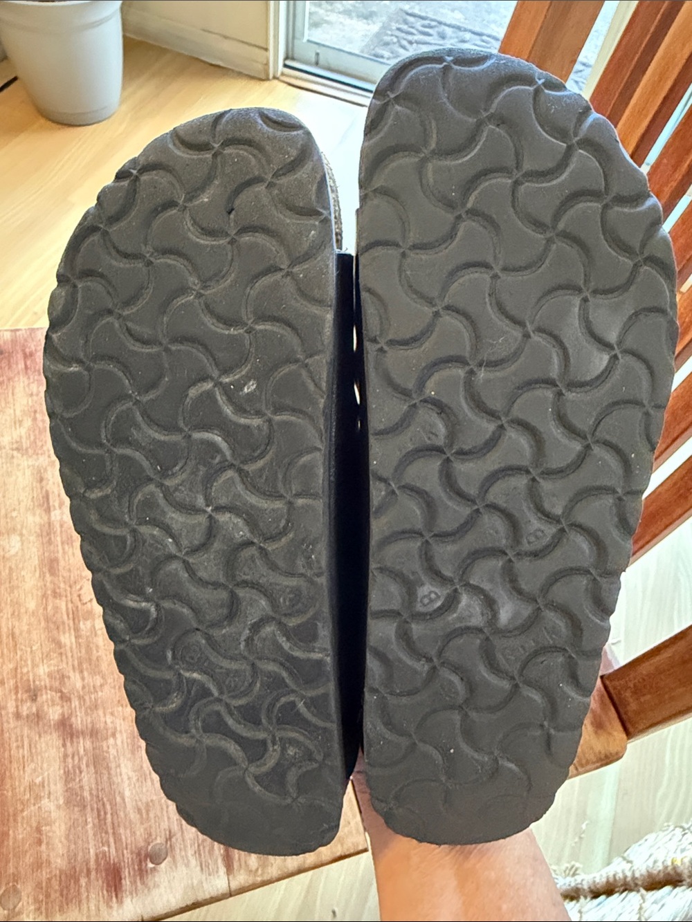 Birkenstock Women’s Black Two-Strap Sandals - Picture 4 of 5